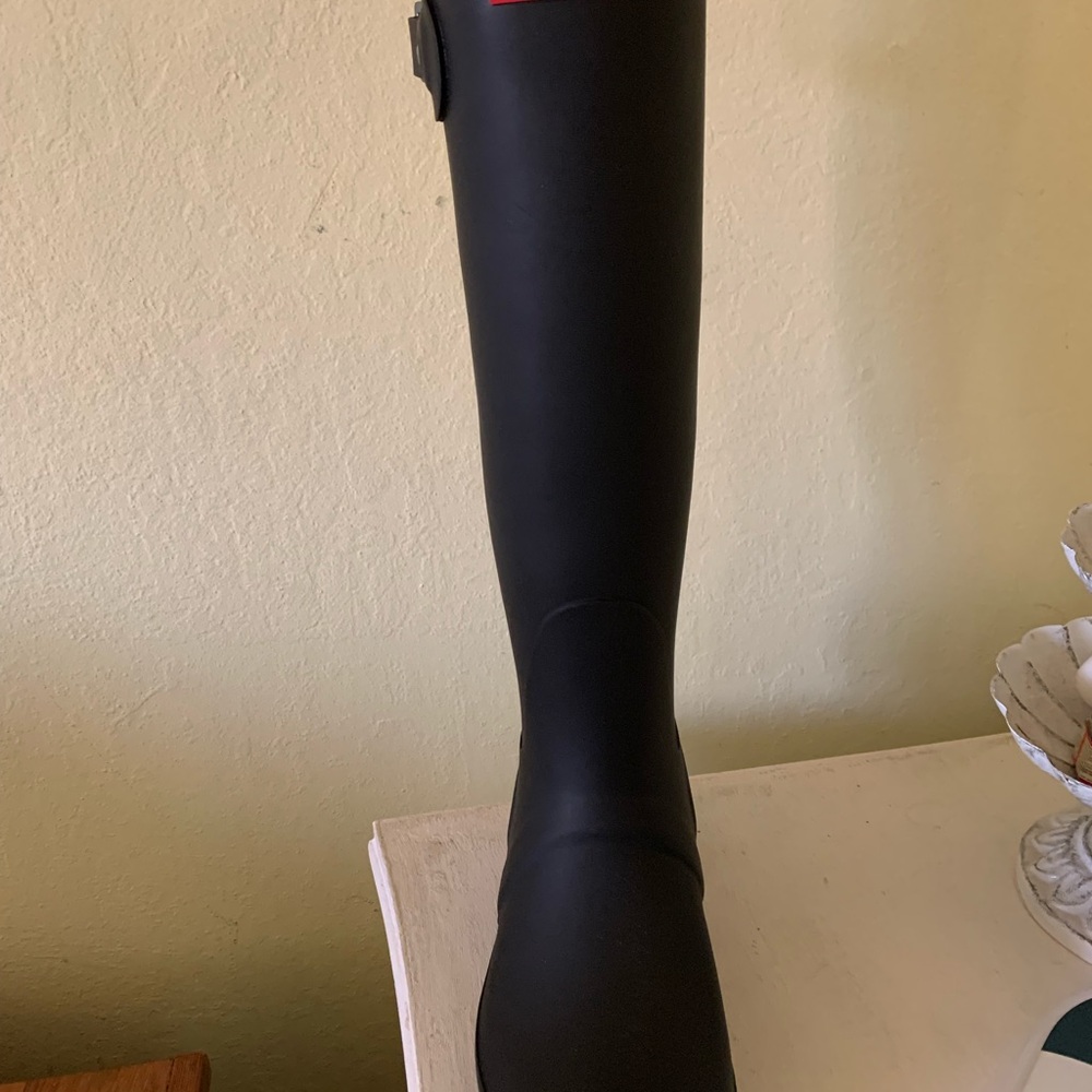 Hunter original tall rain boots size 8